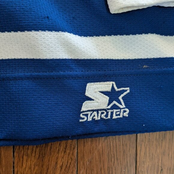 90's Toronto Maple Leafs Blue on Blue Starter Jersey - Size XL - Picture 7 of 8
